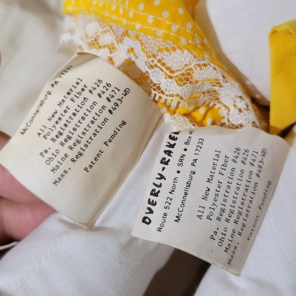 Overly-Raker Vintage FancyWorks Friends Hand Made Plush Bunnies Boy & Girl Set - Picture 4 of 9